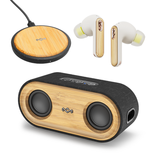 Pack with Bluetooth Speaker and Wireless Headphones